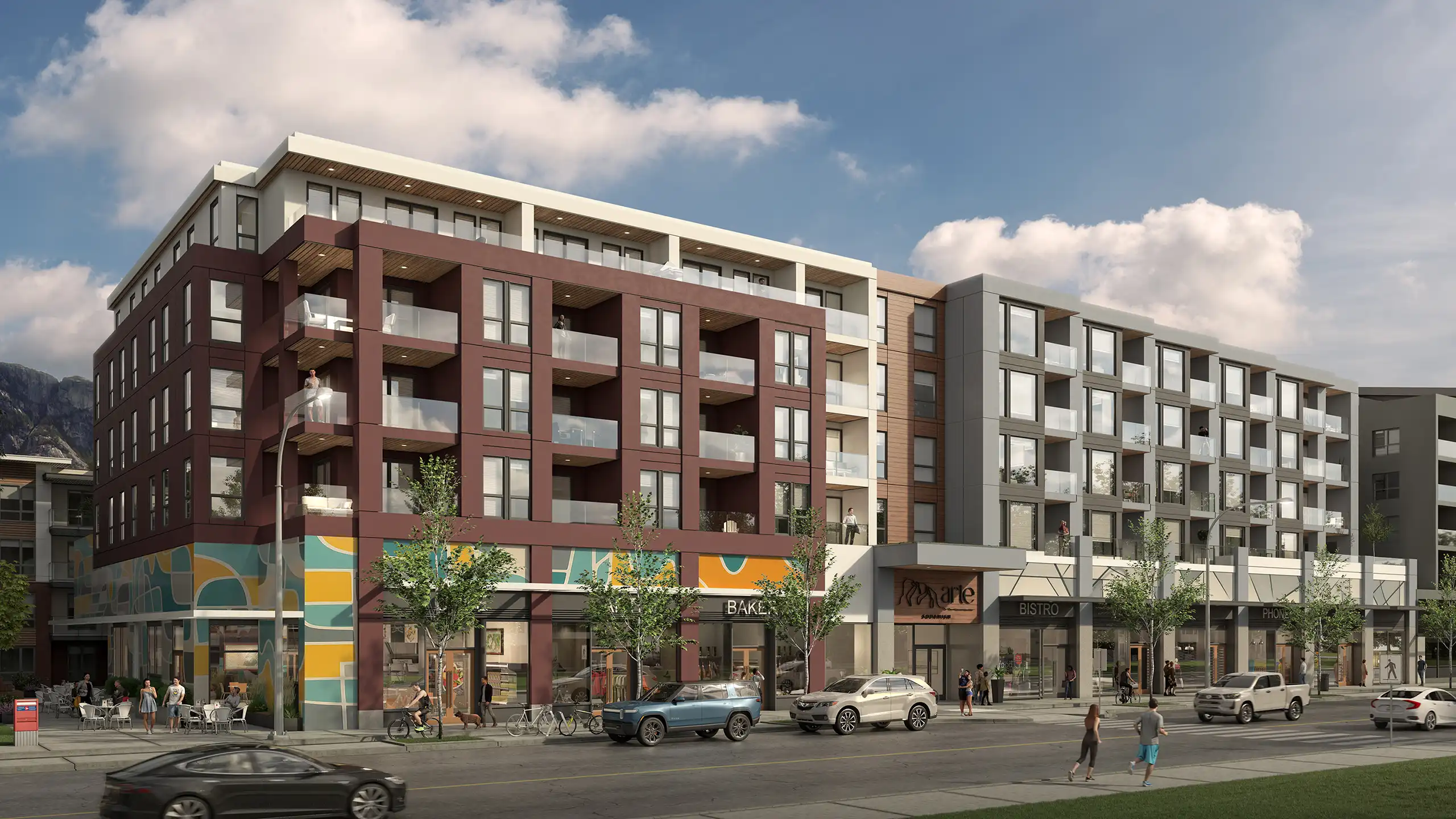 Exterior rendering of Arte Squamish